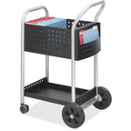 Safco 20W Scoot Mail Cart - Black
