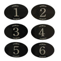 Staymax Locker Number Signs Door Sign With Self-Adhesive Tape Number Black (1-50)