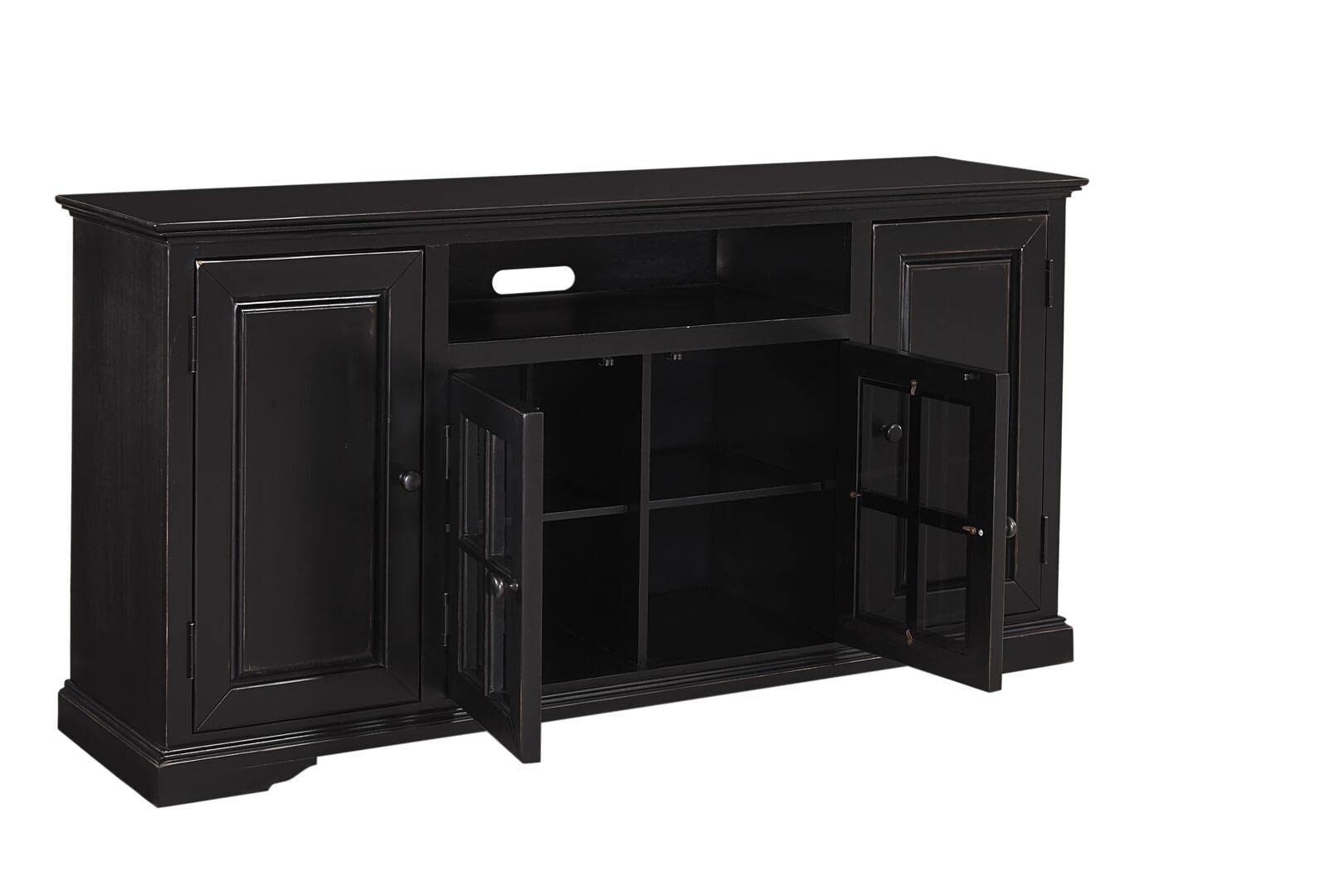 Progressive Furniture Hamilton Wood 64 Inch Tv Console In Vintage Black