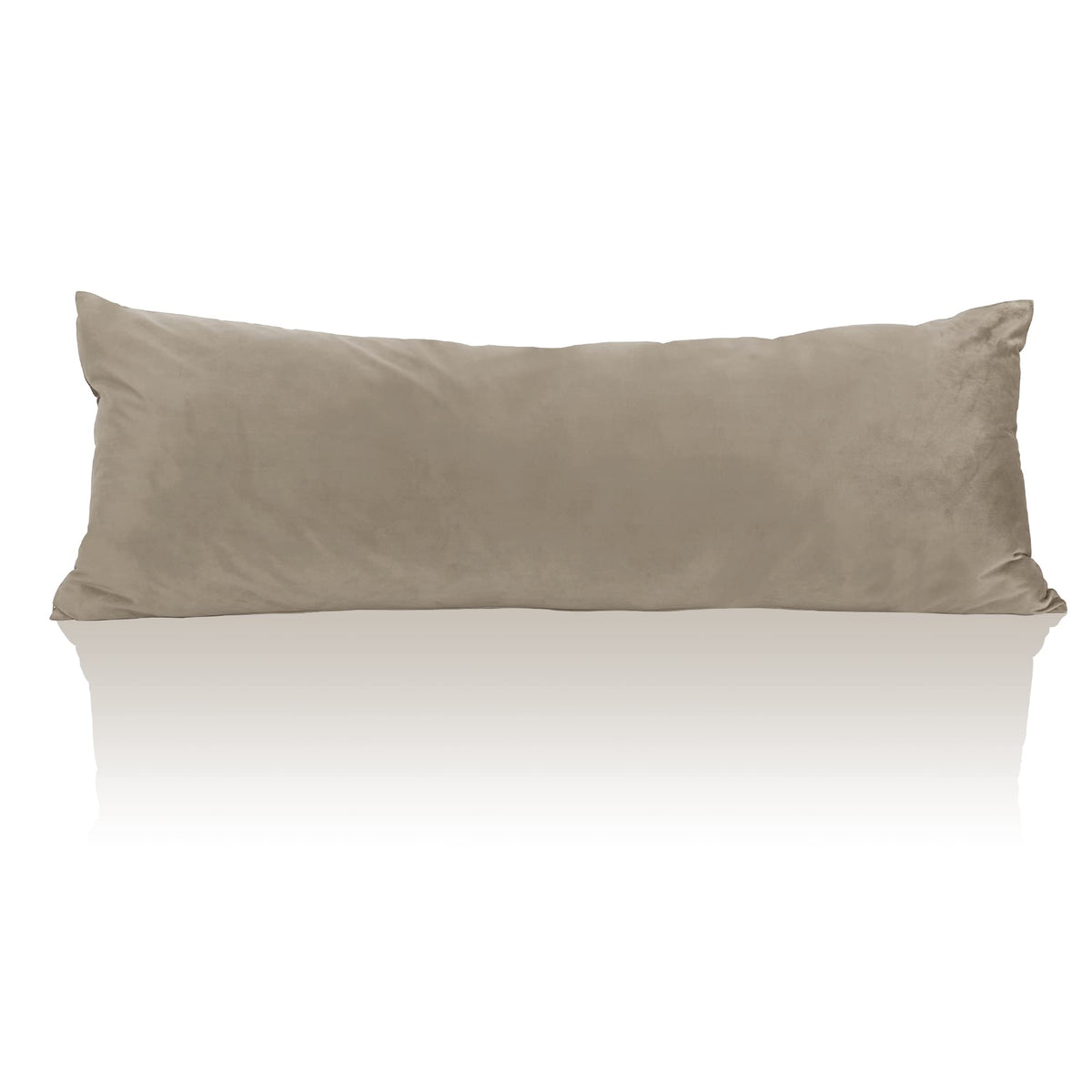 Stangh Camel Beige Body Pillow Cover, Super Soft Velvet Pillow Case 20 X 54 Pregnancy Body Pillow Nursery Baby Protect Bed Pillo