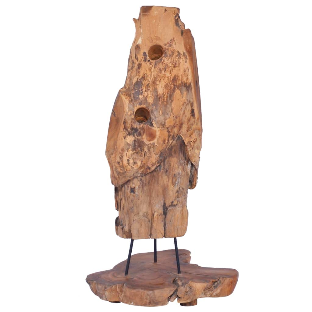 vidaXL Solid Teak Wood Wine Rack-Freestanding, Holds 8 Bottles-Mixed Acacia and Mindi Wood Elements-Handcrafted. Fits your Kitch