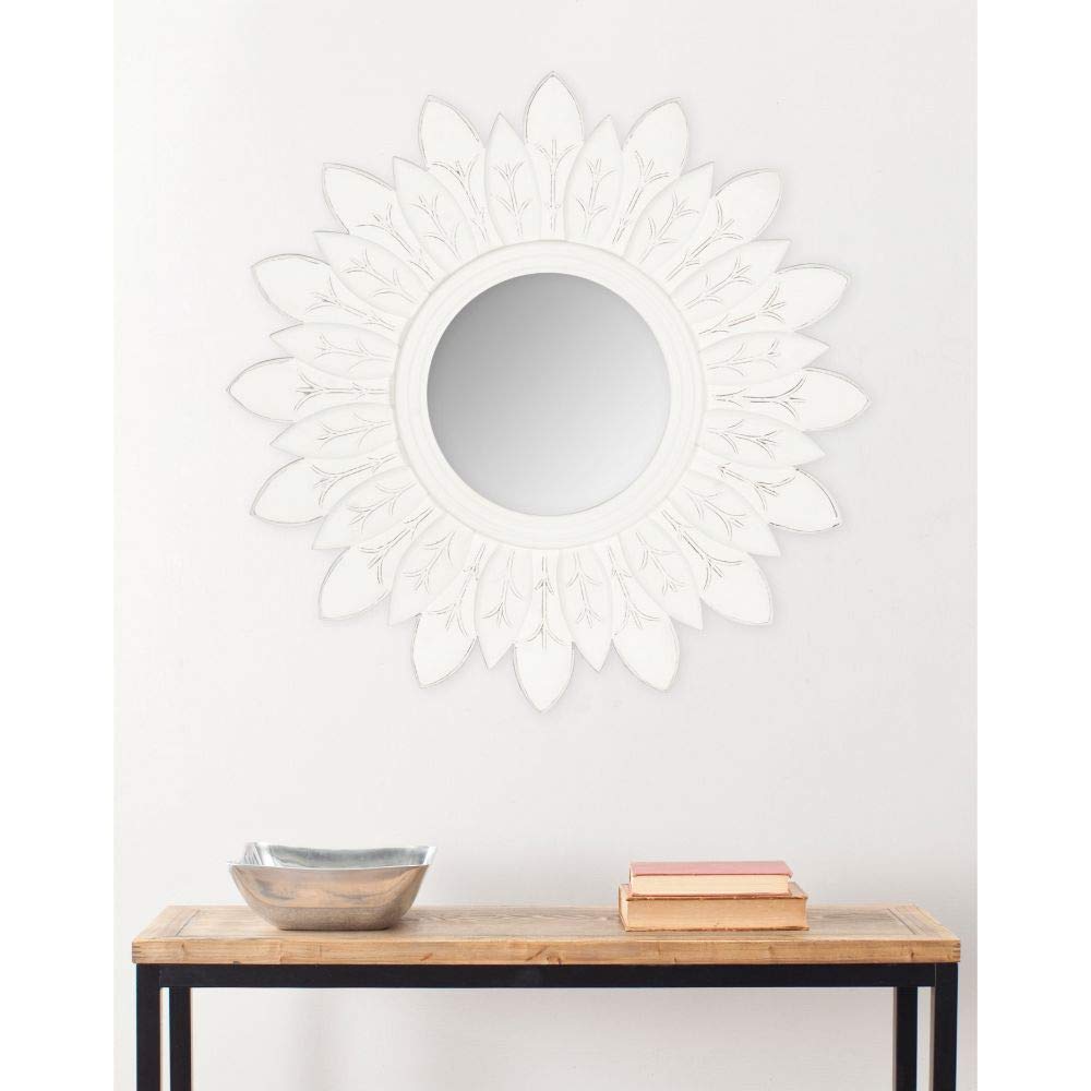 Safavieh Home Collection Sun King Mirror, White