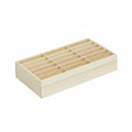 Pexorva Hotel Front Desk Organizer Divider Compartments Desktop Key Card Rack MultiCompartment Wood Business Card Holder For Re
