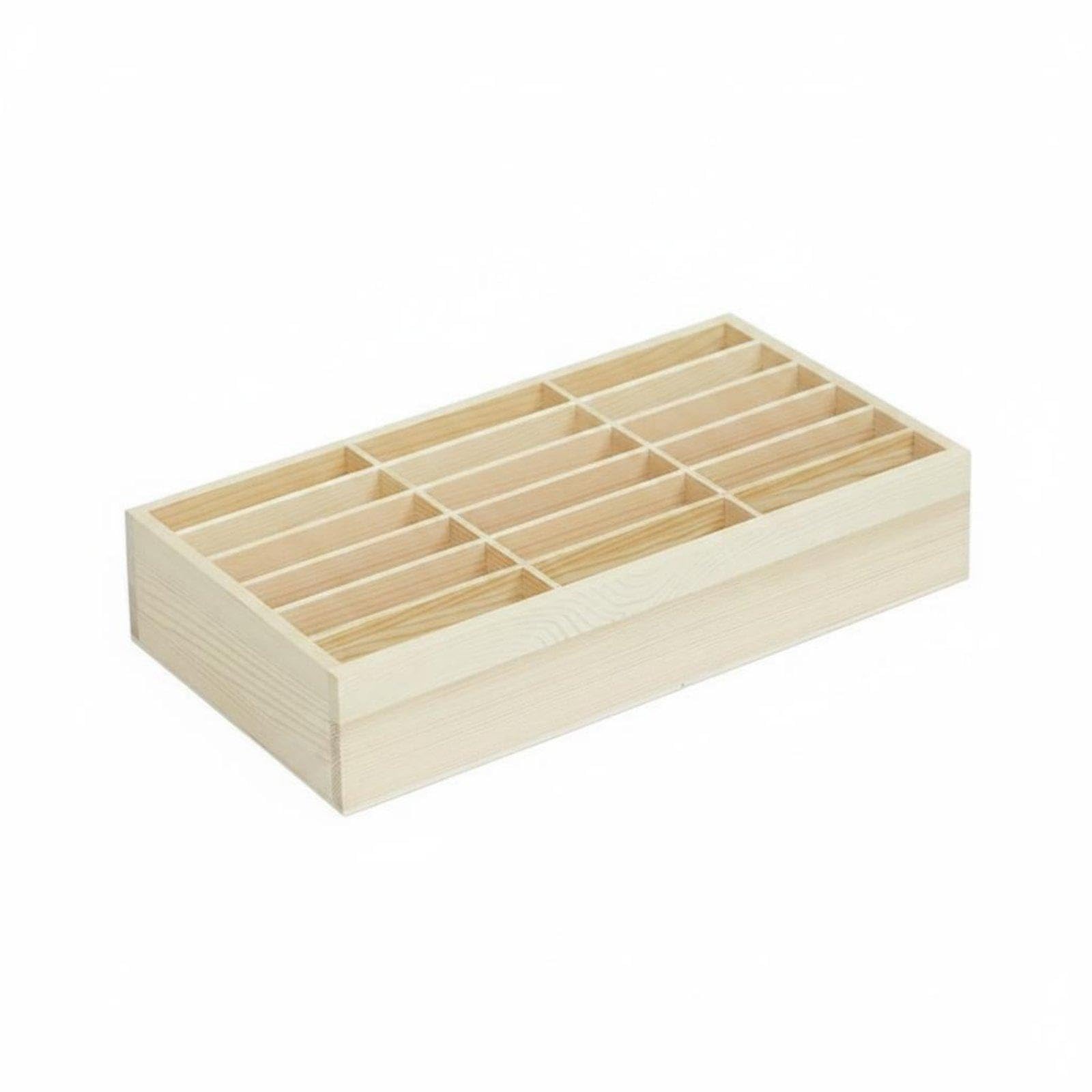 Pexorva Hotel Front Desk Organizer Divider Compartments Desktop Key Card Rack MultiCompartment Wood Business Card Holder For Re