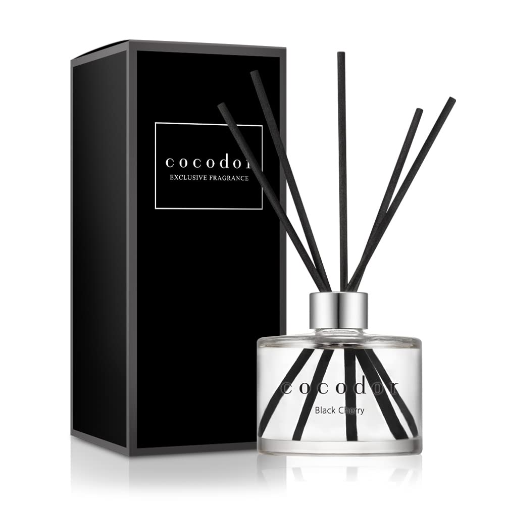 COCODOR Signature Reed Diffuser/Black Cherry / 6.7oz(200ml) / 1 Pack/Reed Diffuser, Reed Diffuser Set, Oil Diffuser & Reed Diffu
