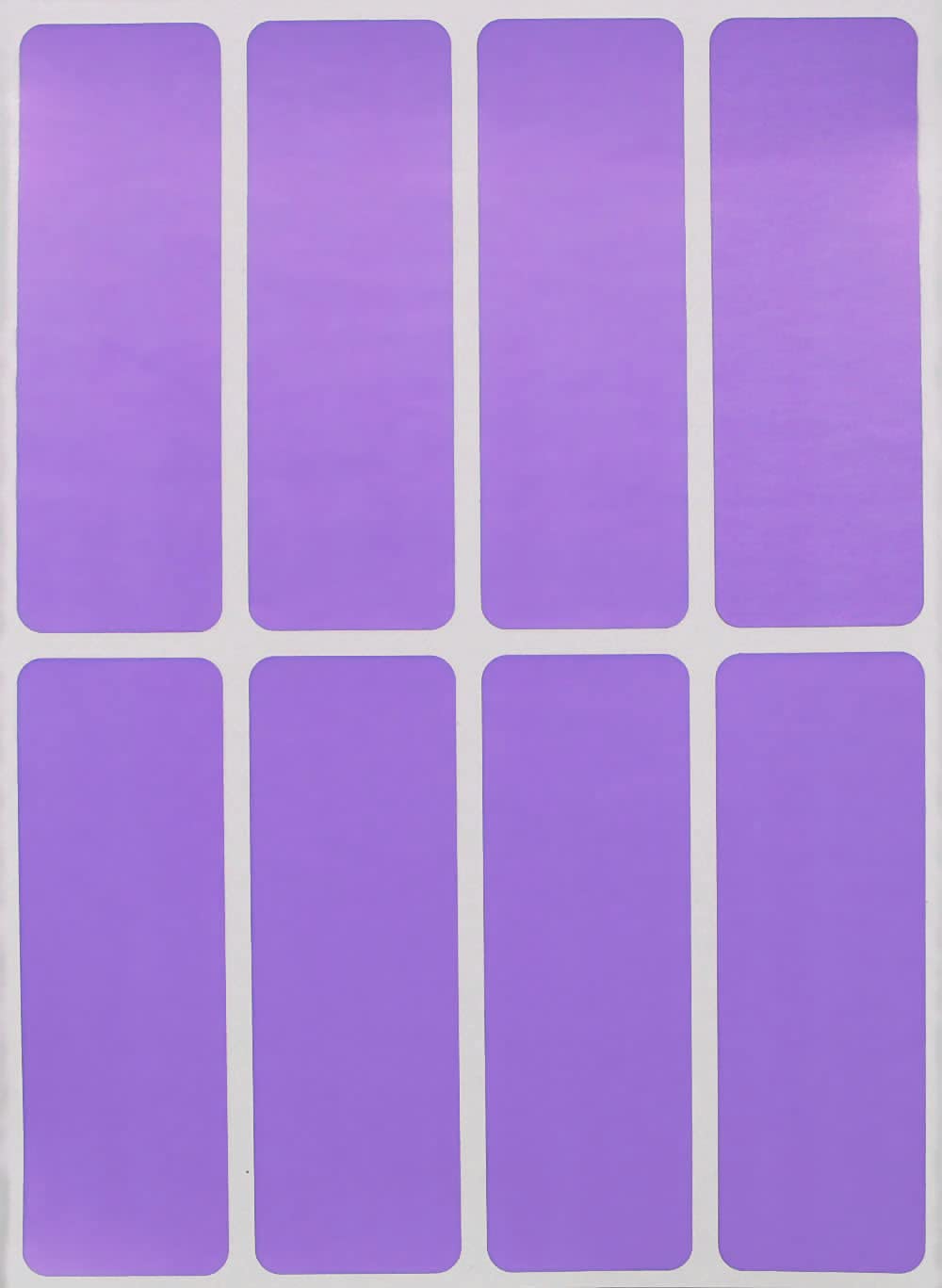 Pastel Purple Sticker 3X1 Inch Color-Coding Labels For Organizing, Paper Sticker Sheet Tags For Home, Office, And School Project