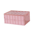OSOLADY Multifunctional Portable Foldable Plastic Storage Box Large for Home Wardrobe and Car Organization Pink for Neat and Tid