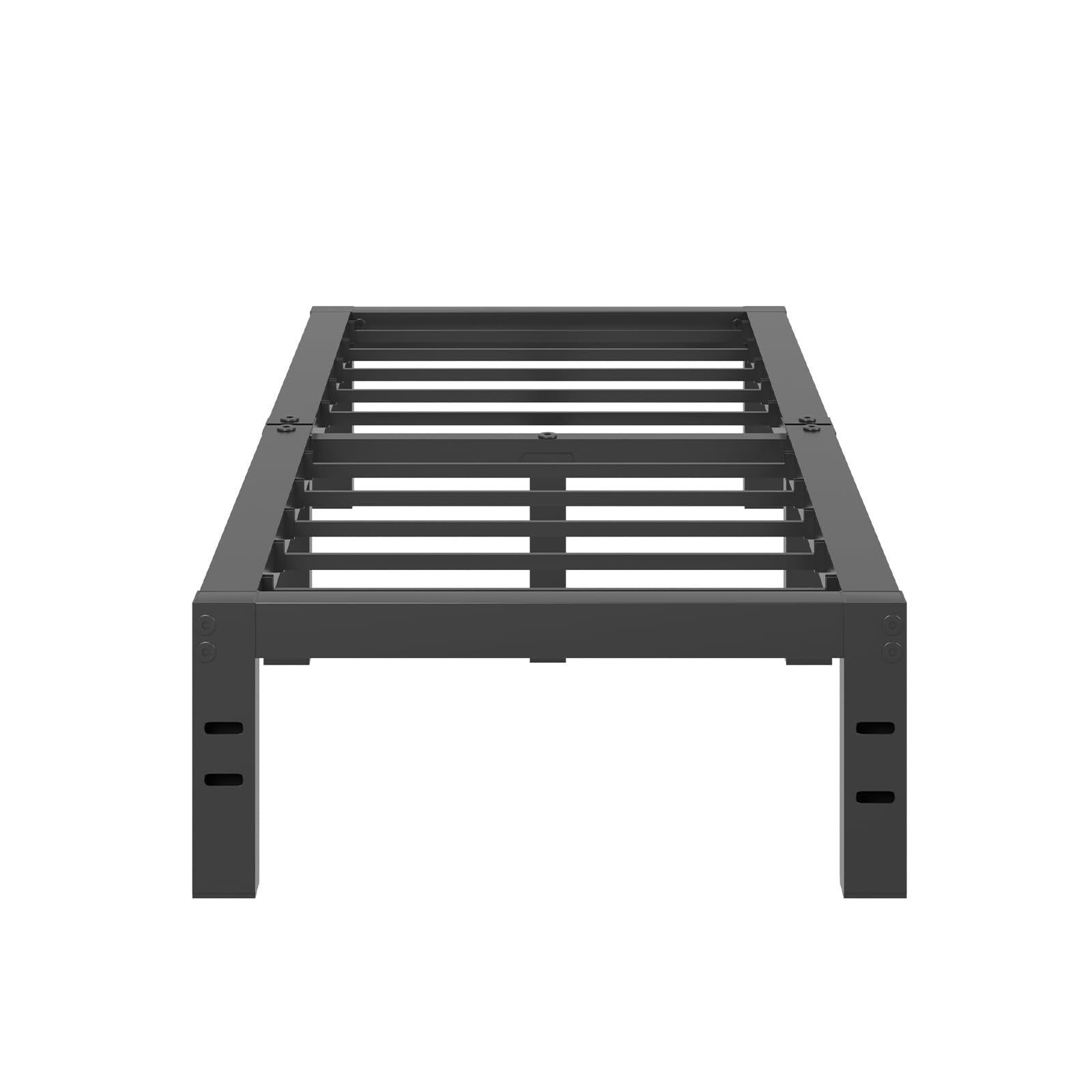 Novilla Bed Frame Twin, 12 Inch Simplicity Metal Platform Twin Size Bed Frame With Underbed Storage, No Box Spring Needed, Heavy Duty Steel Slat Support, For Bedroom, Guest Room, Noiseless