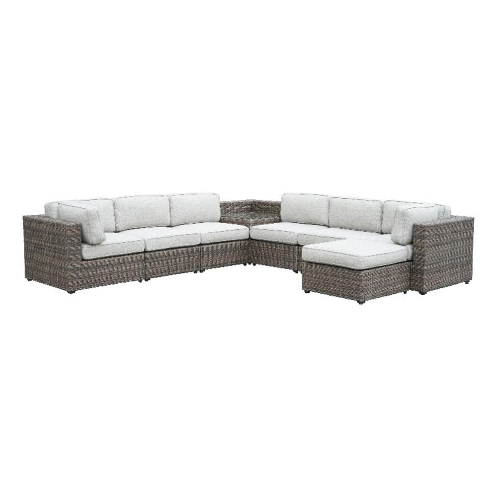 Tamyra 7-Piece Wicker Sectional - Thumbnail 3