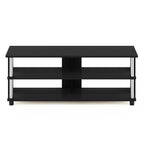 Furinno Sully 3-Tier Stand for TV up to 48 Inch, Americano/Chrome