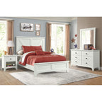 Intercon Tahoe Youth Wooden Farmhouse Drawer, Seashell Nightstand
