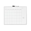 U Brands Magnetic Dry Erase Calendar Board, 20'X16', Silver Aluminum Frame, Includes Magnet And Marker