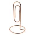 Hjgarden 1Pc Office Study Note Holder Desk Paper Clip Memo Holder Paper Clip Memo Organizer (Rose Gold)