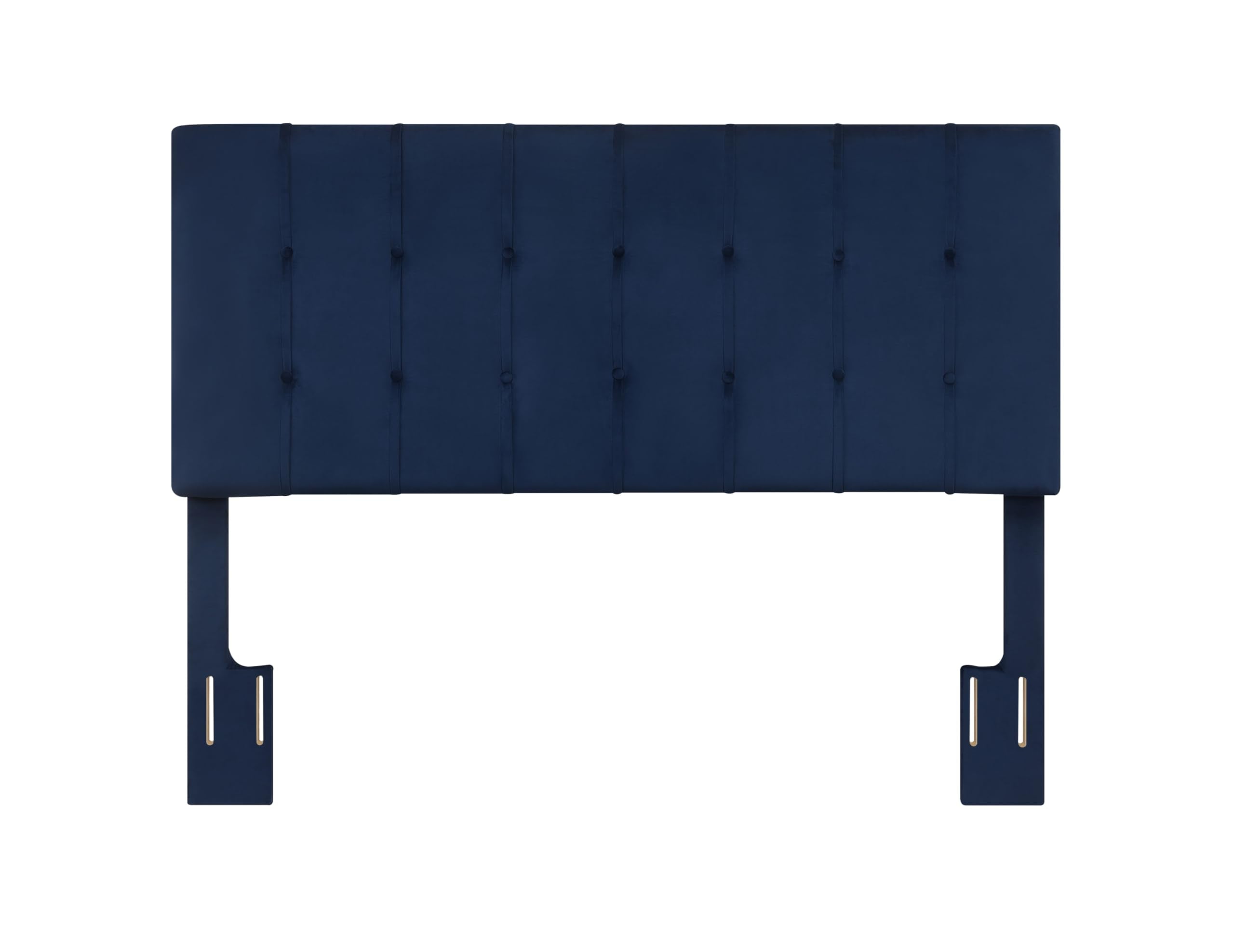 Steve Silver Furniture Regina Queen Blue Velvet Headboard, Modern, Contemporary Or Mid-Century, Bedroom, Soft Velvet Look, 64.2 'L X 50.7' H X 3.15' W, Navy Blue