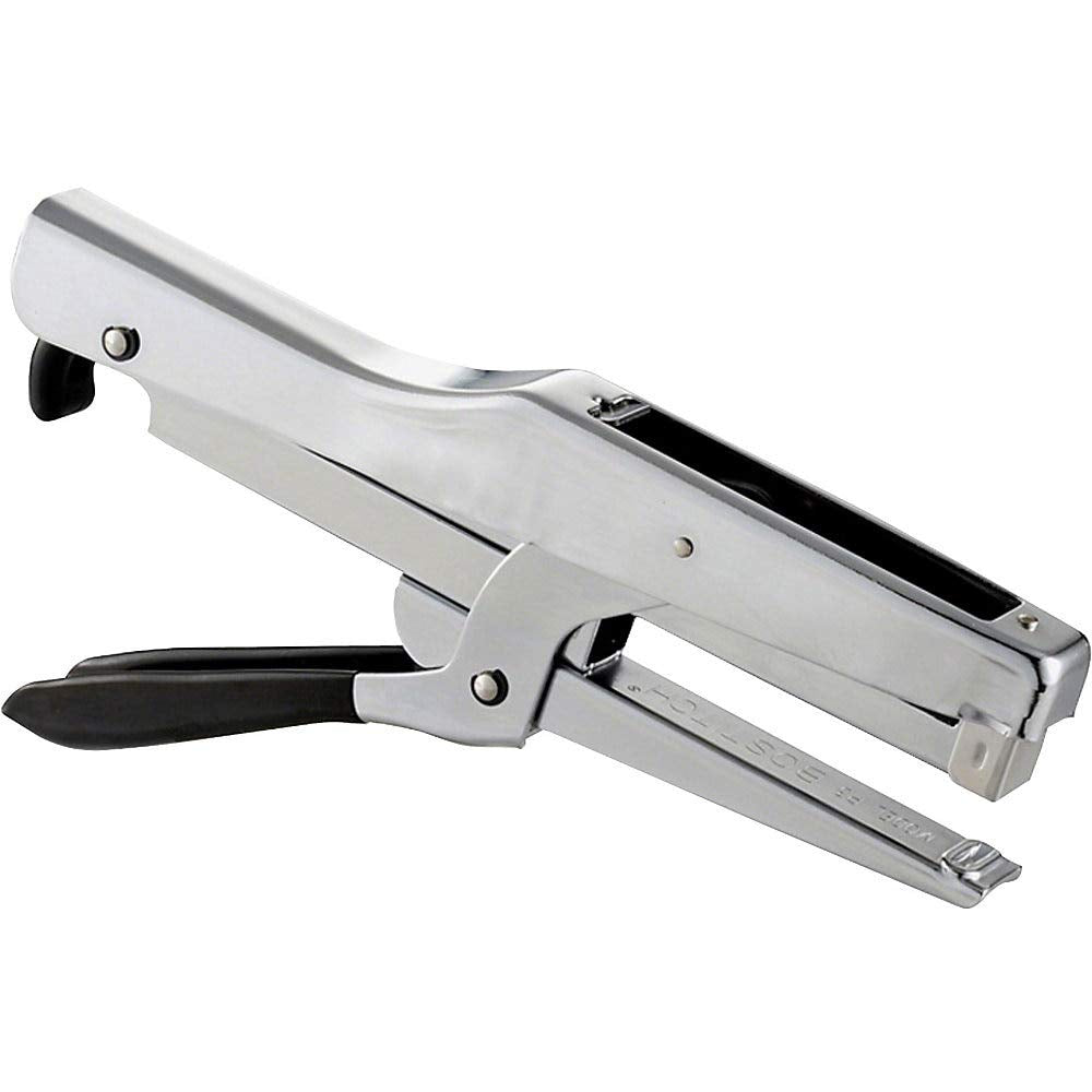 Bostitch Office Plier Stapler, 20 Sheet Capacity, Ez Squeeze Handle, Reduced Effort, No Jam Technology, Chrome