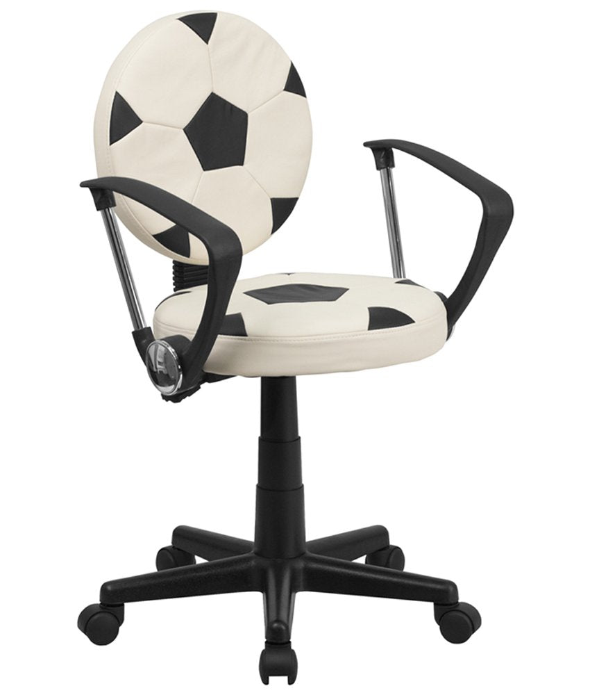 Flash Furniture Billy Soccer Swivel Task Office Chair with Arms