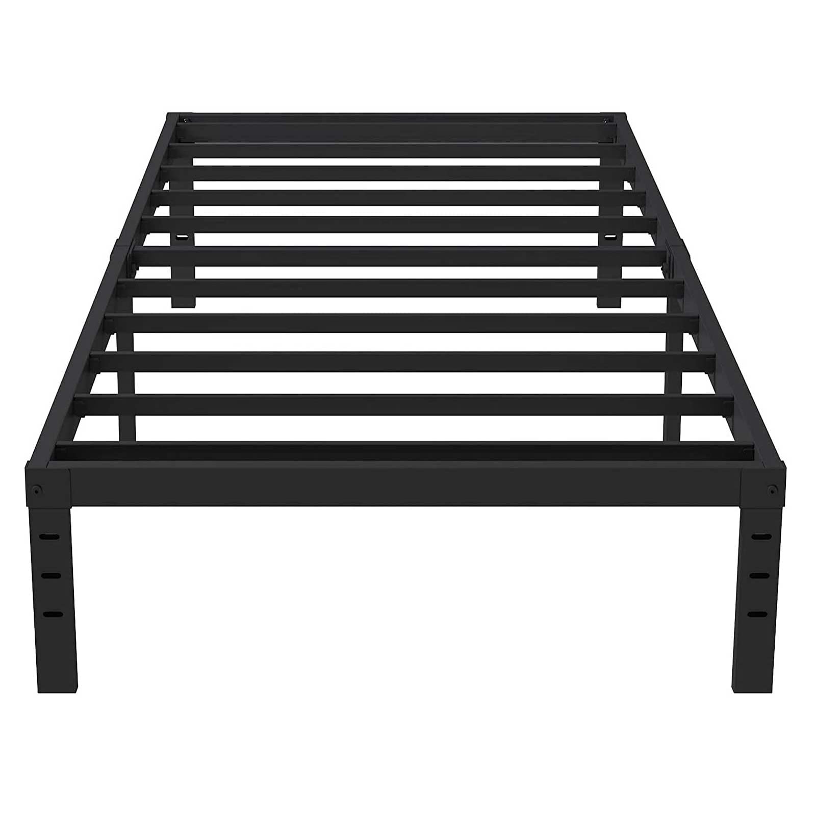 Eavesince Twin Bed Frames No Box Needed 18 Inch Tall Max 1000 Pound Heavy Duty Metal Twin Size Platform Easy Assembly Noise Free
