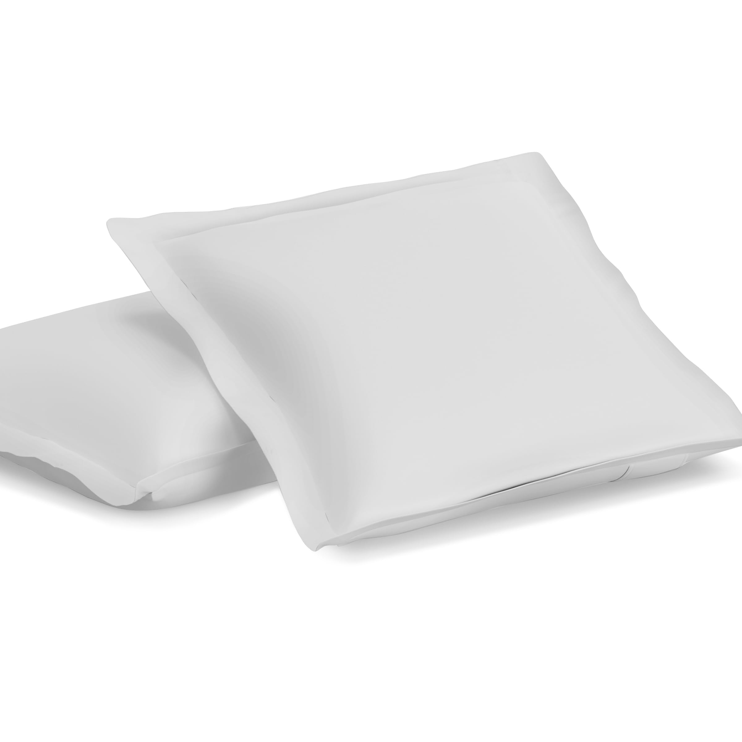 Todays Home Pillow Shams Soft Microfiber Tailored Classic Styling, Standard, White (2 Pack)