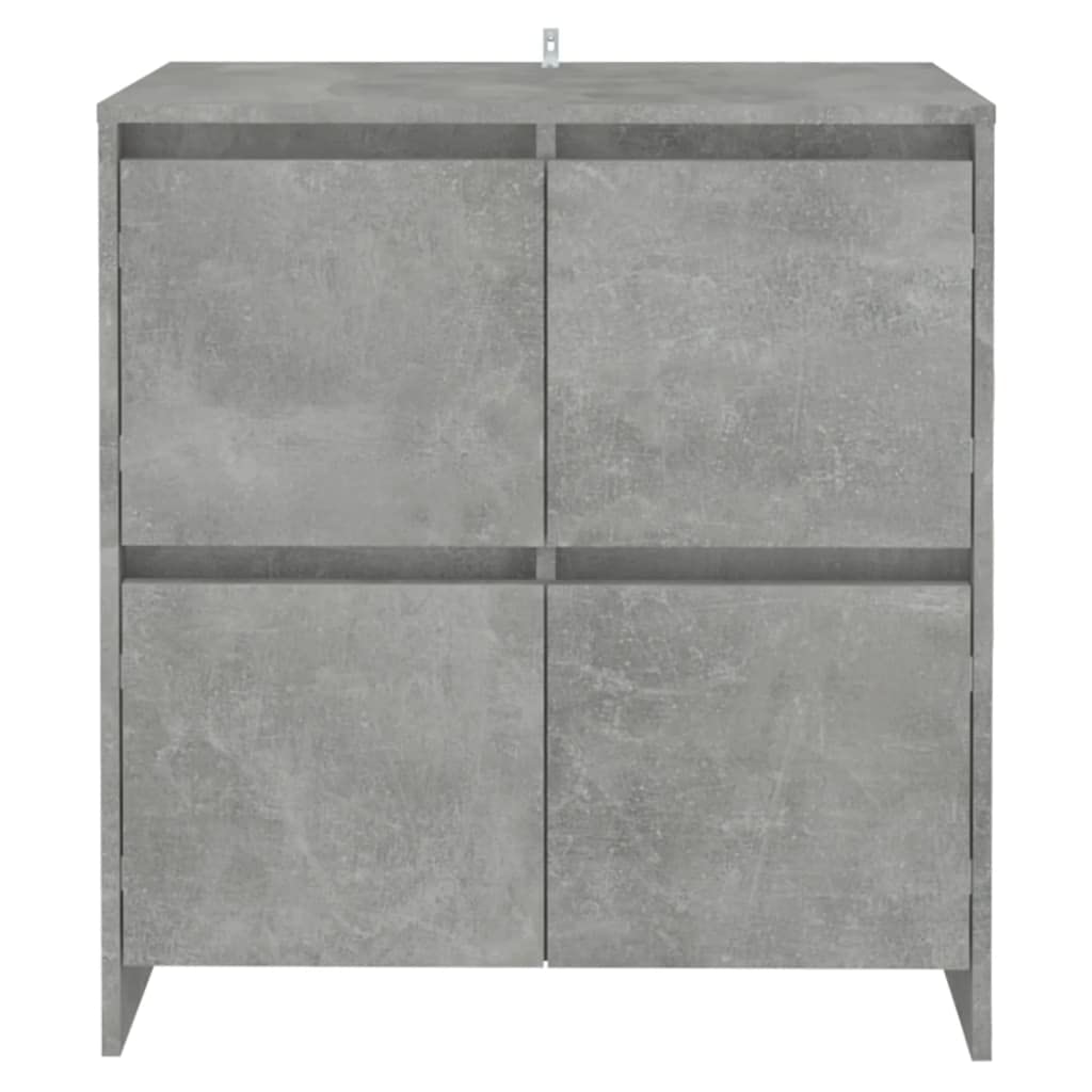 vidaXL Sideboard Concrete Gray 27.6&quot;x16.1&quot;x29.5&quot; Chipboard
