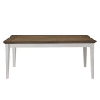 Steve Silver Co Pendleton 72-inch Farmhouse Style, Plank-Effect Top, Tapered Legs-Cozy and Charming Dining Experience Table, 72 x 42 x 30, Ivory and Honey Oak