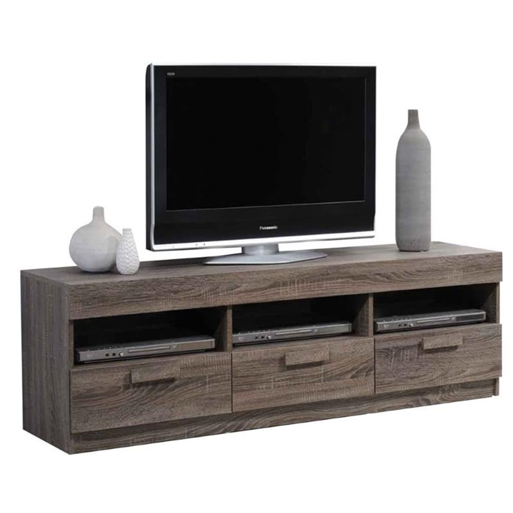 Acme Alvin 59&quot; Tv Stand In Rustic Oak