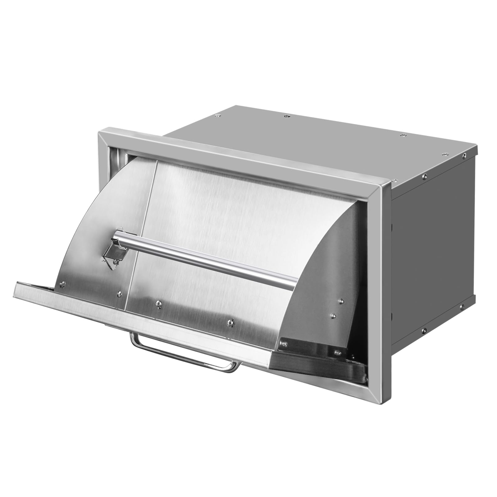 Outdoor Kitchen Drawers With Paper Towel Holder 16' W X 10'H X 10'D Stainless Steel Paper Towel Drawer Flush Mount Access Dra