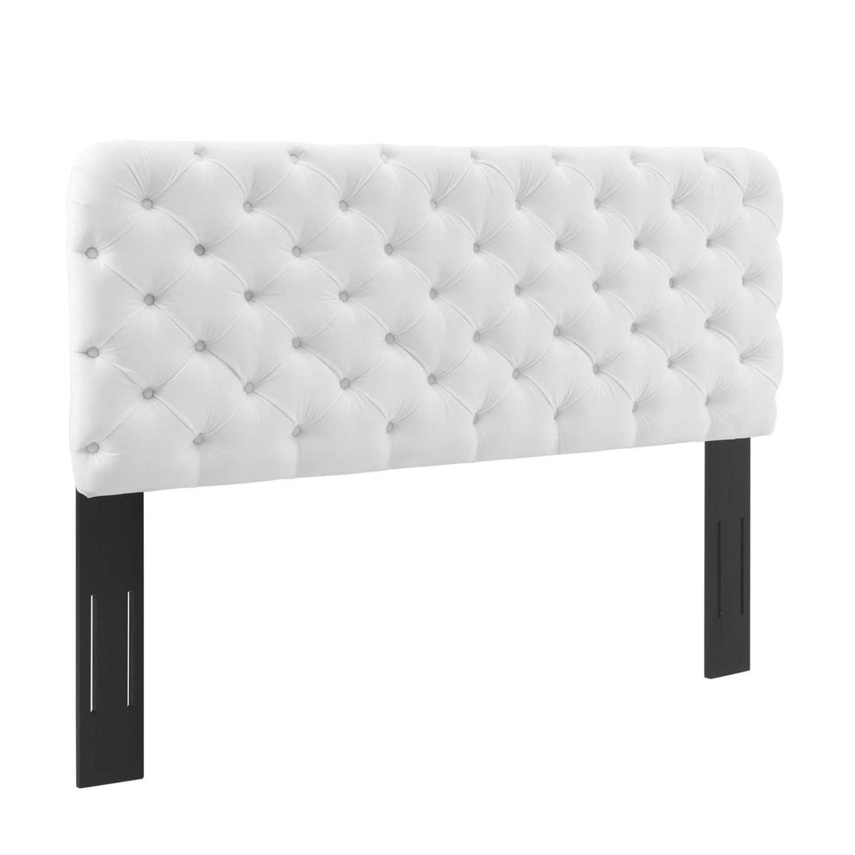 Modway Lizzy Tufted Performance Velvet Headboard In White