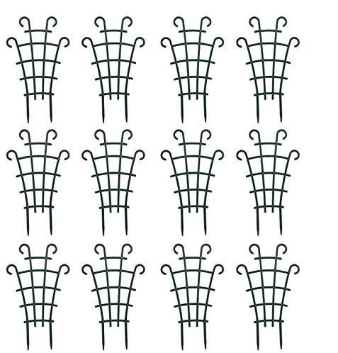Uwioff 12 Pack Trellis For Potted Plants, Garden Trellis For Climbing Plants Plastic Mini Climbing Plant Trellis Flower Pots Sup