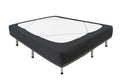 Biscaynebay Decorative Box Spring Cover King & Cal King Size, Black Luxurious Jersey Knitting Stretchy Wrap Around 4 Sides Bed S