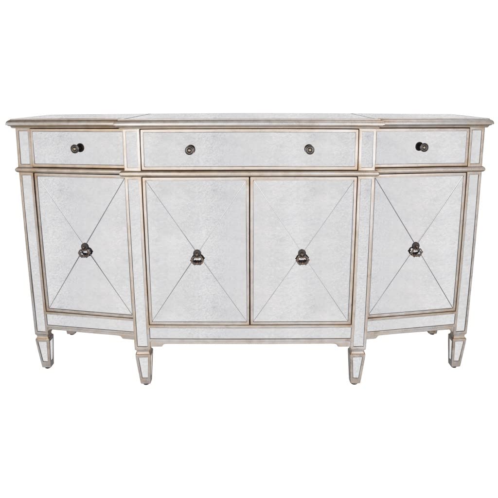 HomeRoots Silver Celeste Mirrored Buffet