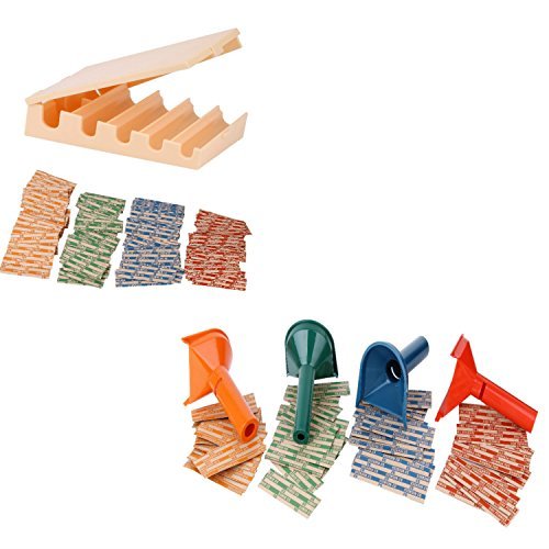 Coin Counters Tray & 4 Color-Coded Coin Sorters Tubes Bundled With 100-Count Assorted Coin Wrappers