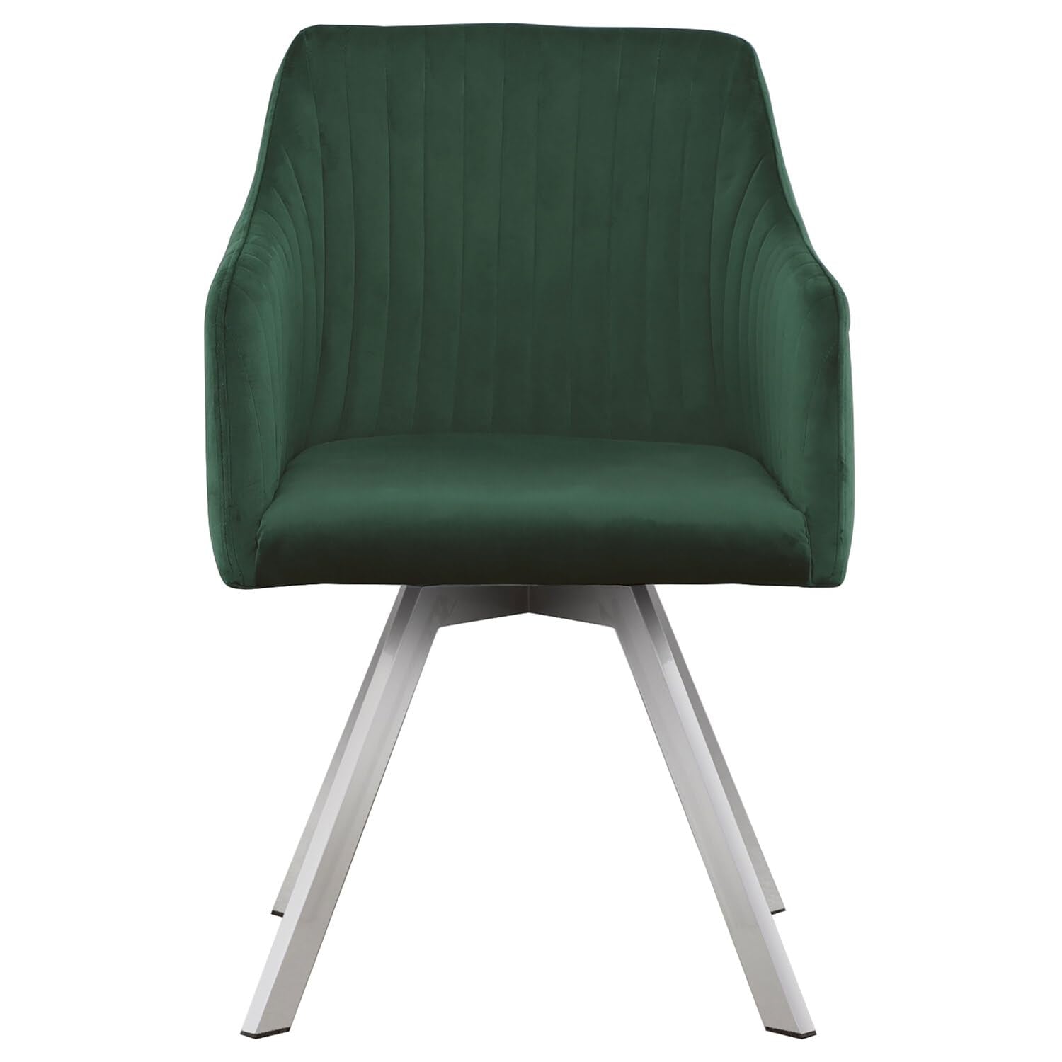 Coaster Home Furnishings Veena 5-Piece Round Glass Top Dining Table Set Chrome