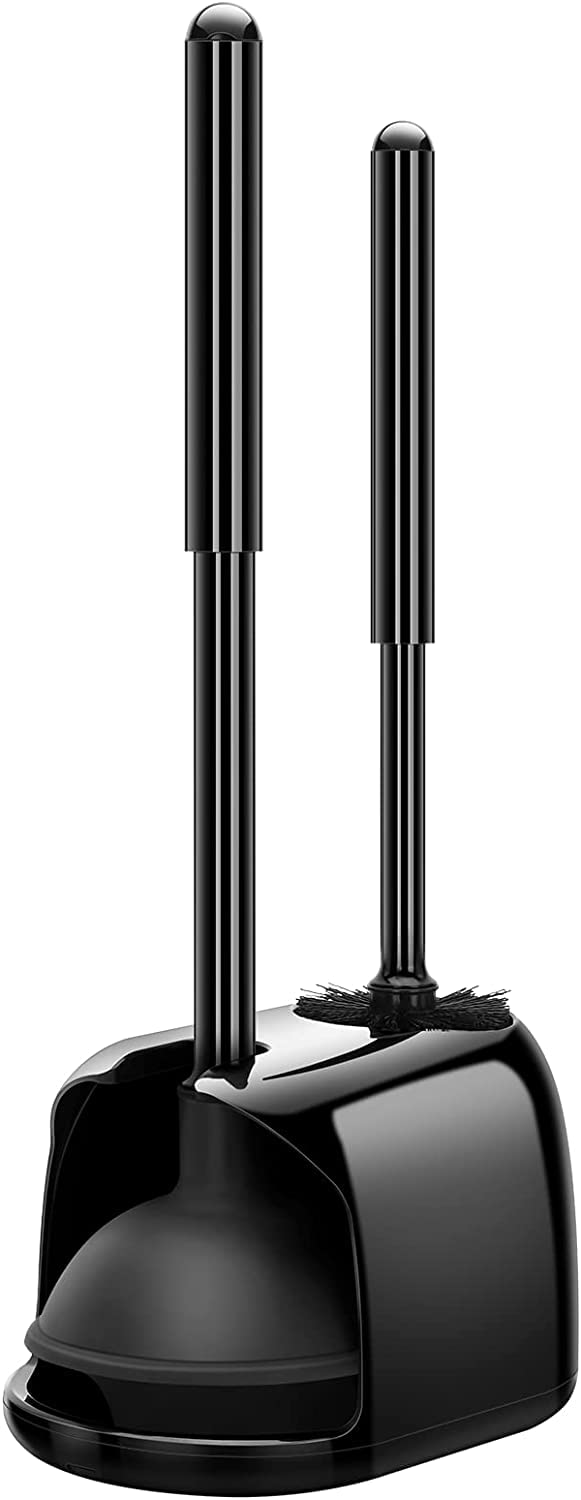SetSail Toilet Brush and Plunger Set, Toilet Plungers for Bathroom Heavy Duty Toilet Bowl Brush and Holder Hidden Toilet Plunger