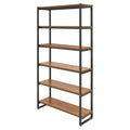 Npd Furniture And More New Pacific Direct Anderson 6 Tier Bookcase, Gliese Brown