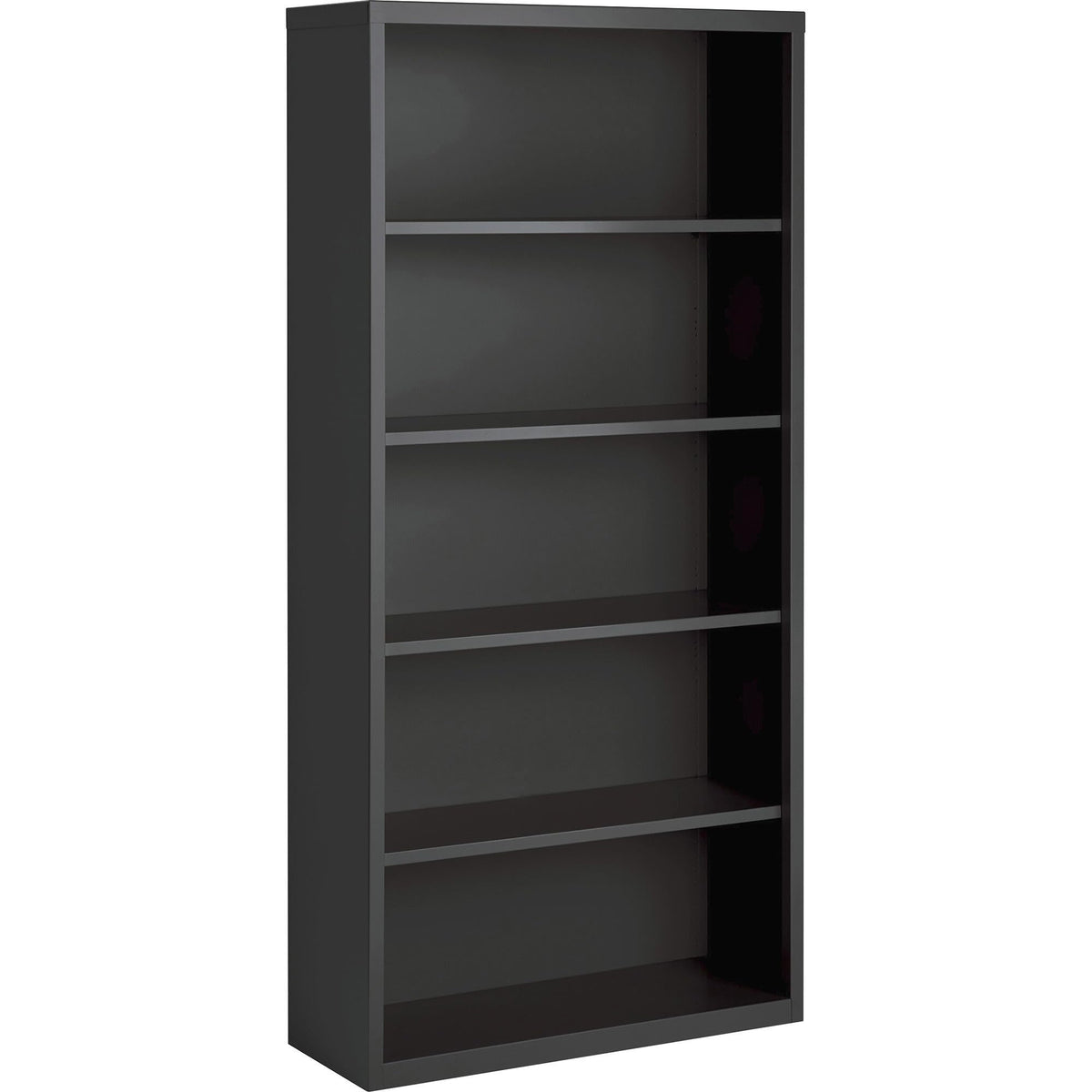 Lorell Fortress Series Charcoal Bookcase, 34.5&quot; X 13&quot; X 72&quot;