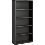 Lorell Fortress Series Charcoal Bookcase, 34.5" X 13" X 72"