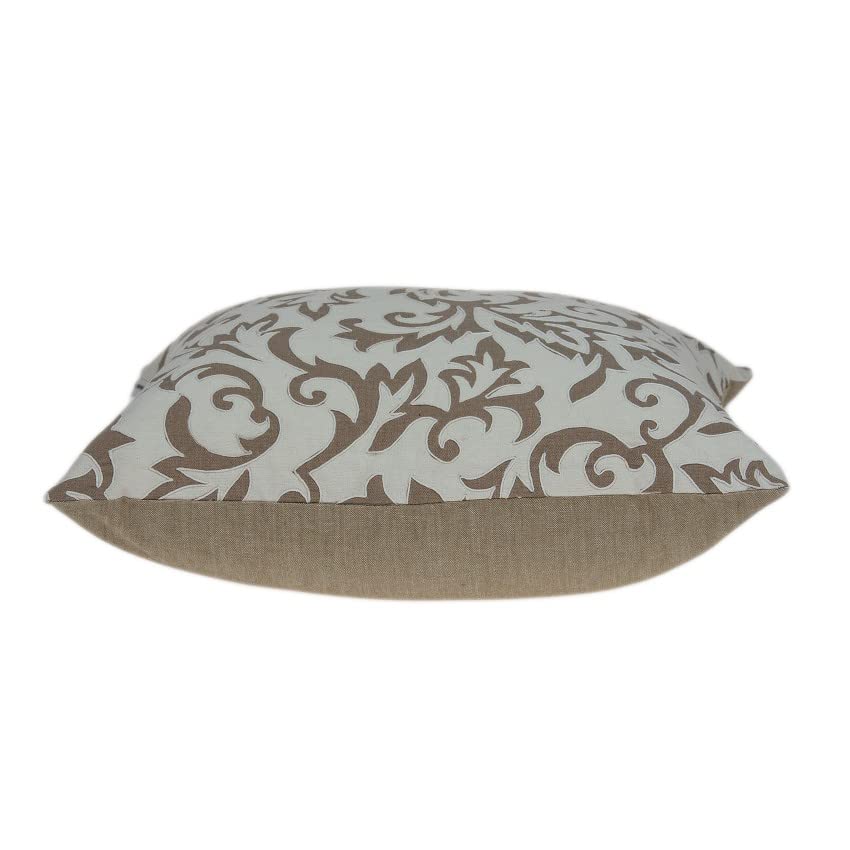 HomeRoots 100% Cotton Parkland Collection Cairo Transitional Beige Pillow Cover