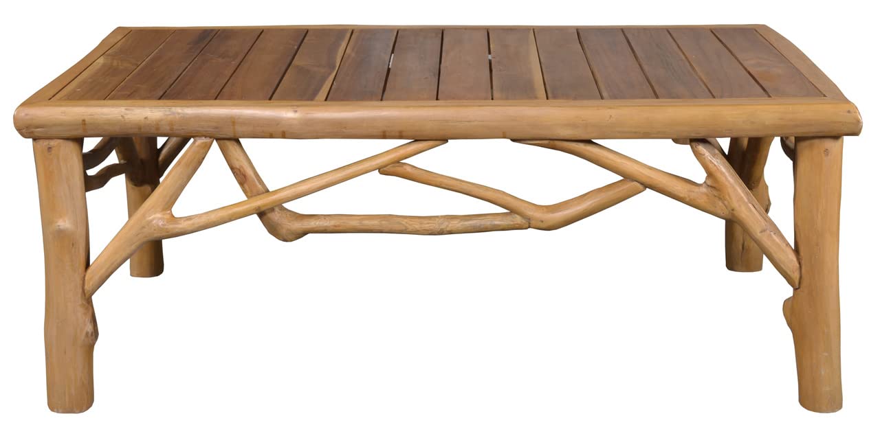 Afd Home Lodge Coffee Table, Natural Teak