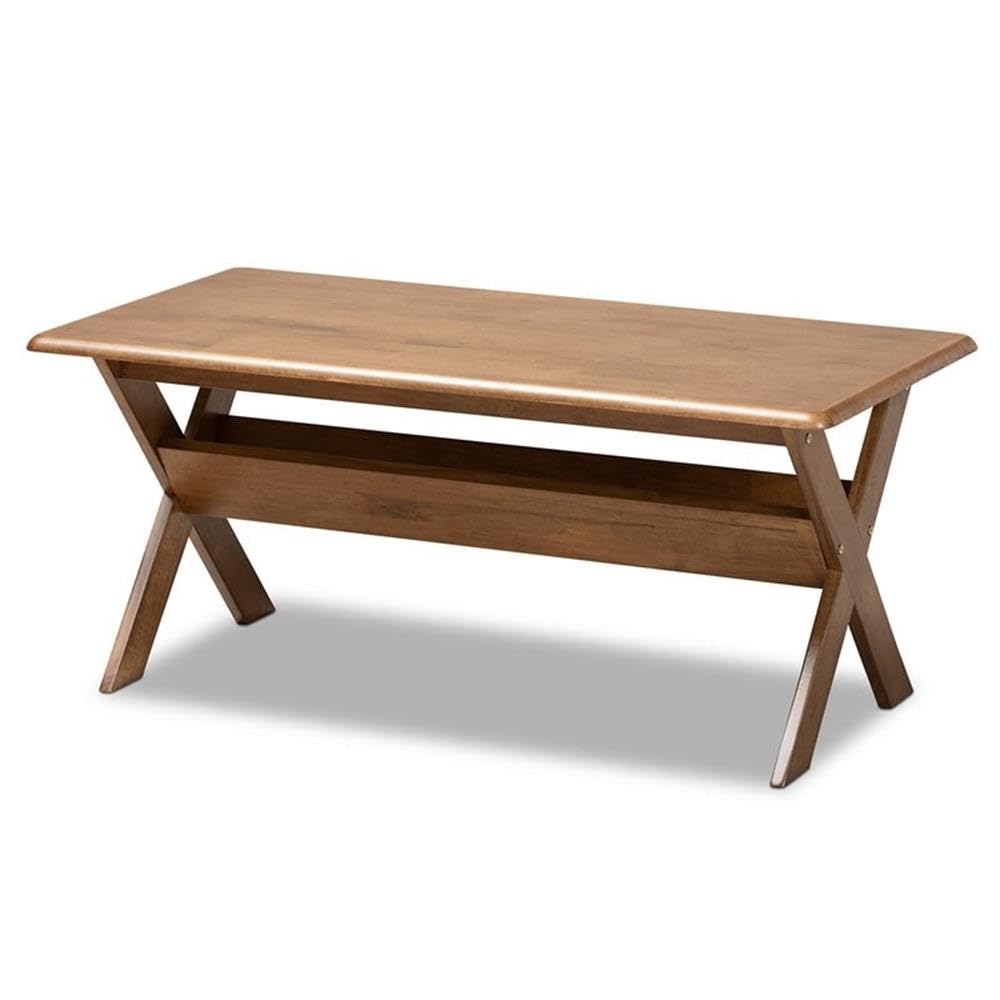Baxton Studio Sarai Rectangular Wood Coffee Table