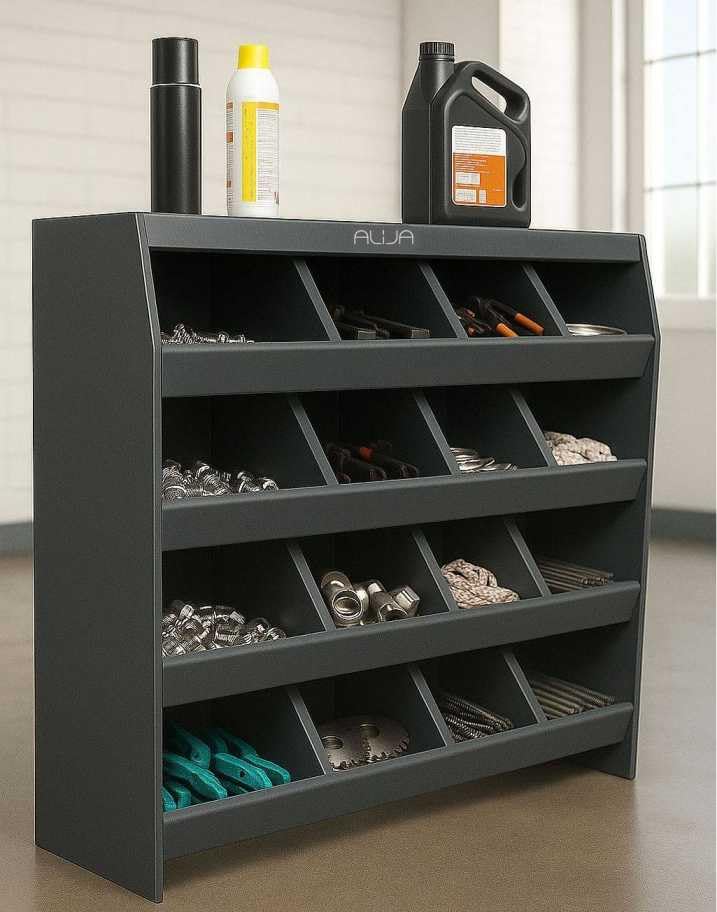 ALIJA Swiftlet Multi Compartment Storage Bin Rack (23x23x6 Inch Compartment 16)