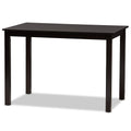 Baxton Studio Eveline Wooden Dining Table, 27.56-inch D x 43.31-inch W, Espresso Brown (231-8026-HIT)