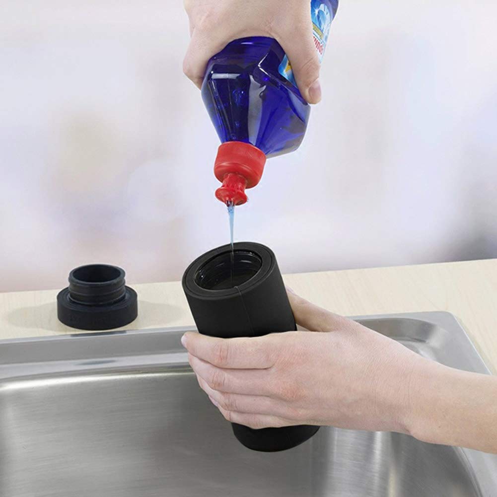 Refillable Dish Washing Liquid Dispenser, Silicone Divided Bottle Easy Squeeze Soap Dispenser Hand Soap Bottle Essential Oil Lot