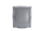 ACME Swivel Chair with Button Tufted in Gray