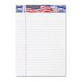 Tops American Pride Writing Tablet, 5 X 8 Inches, Perforated, White, Narrow Rule, 50 Sheets Per Pad, 3 Pads Per Pack (75103)