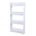 Navrang Multipurpose Plastic Rack And Shelves For Kitchen & Office Use, 4 Tier Basket For Home Super Sturdy Organiser Storage, W