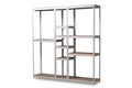 Baxton Studio Gavin Modern and Contemporary White Metal 10-Shelf Closet Storage Racking Organizer