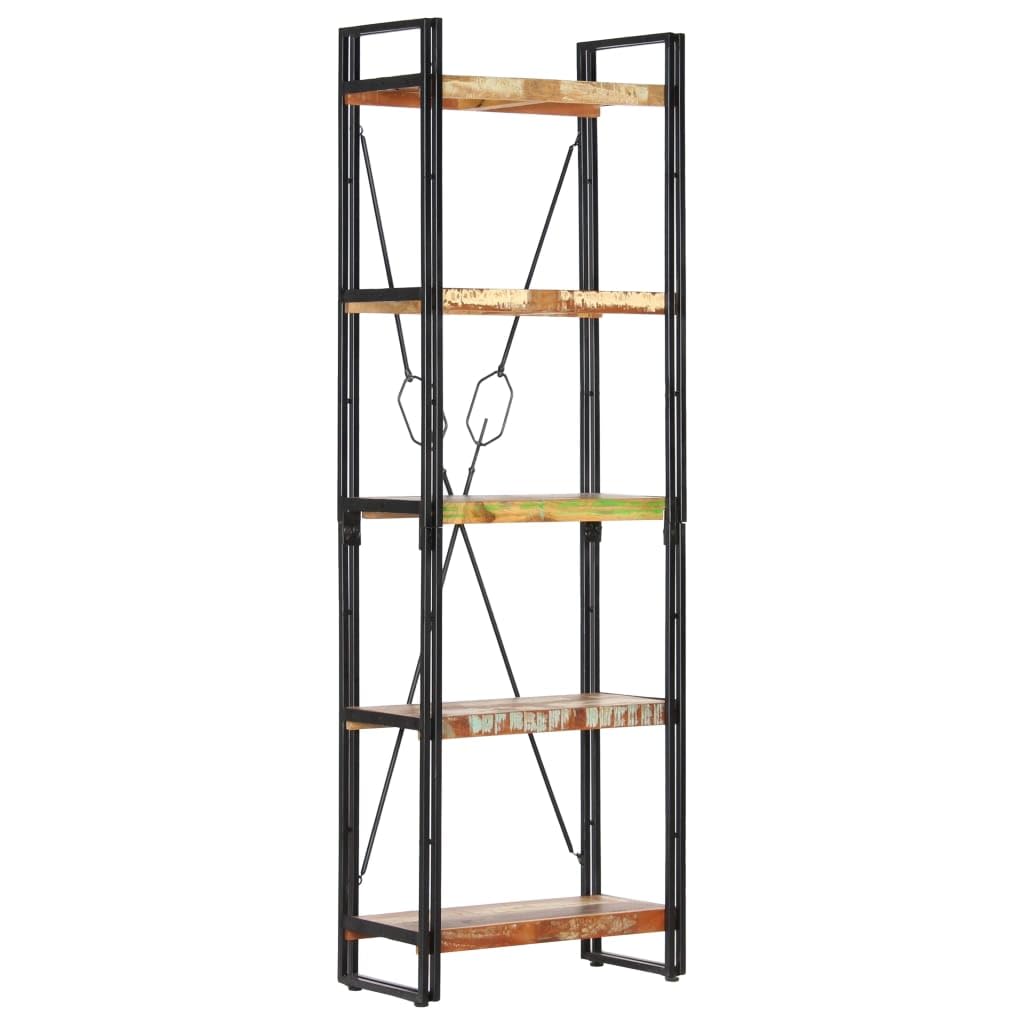 5-Tier Bookcase 23.6&quot;x11.8&quot;x70.9&quot; Solid Reclaimed Wood