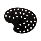 Restaurantware 16 X 13 X 3 Inch Ice Cream Cone Holders 4 Palette Design Popcorn Cone Holders - 35 Holes With Legs Black Plastic
