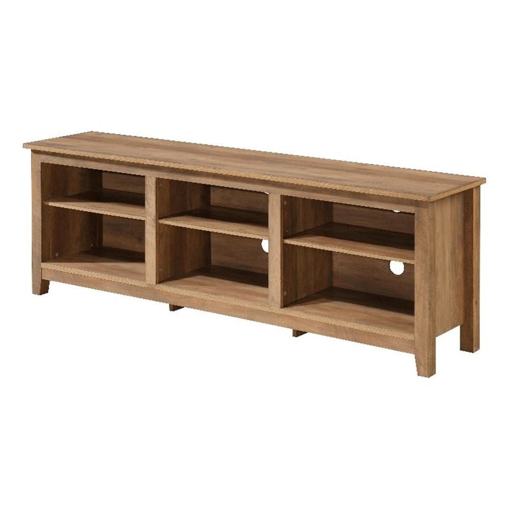 Progressive Furniture Rustic Oak Brown TAFT 70 Inch TV Entertainment Console