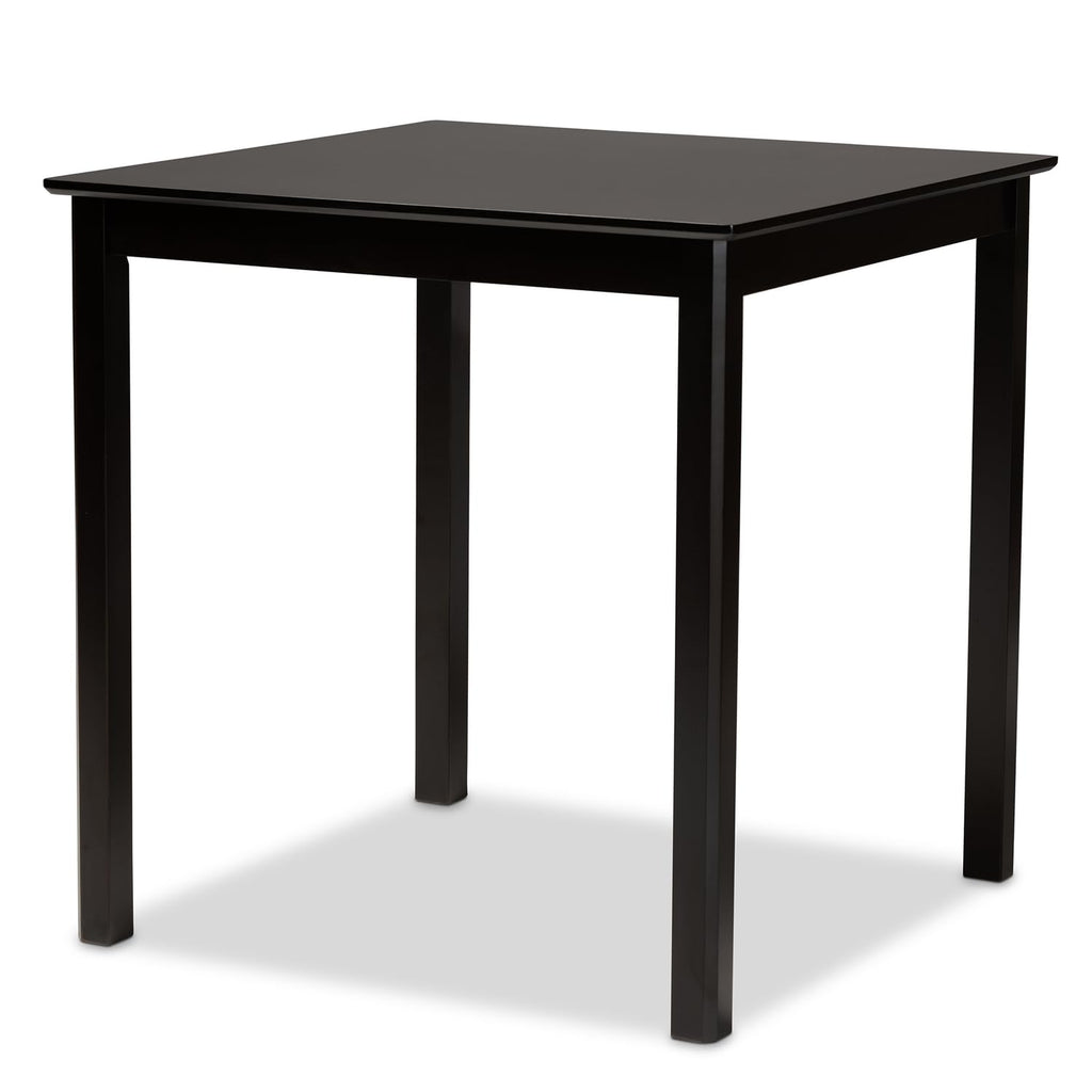 Baxton Studio Verina Sand Upholstered Espresso Wood 5-Piece Pub Set
